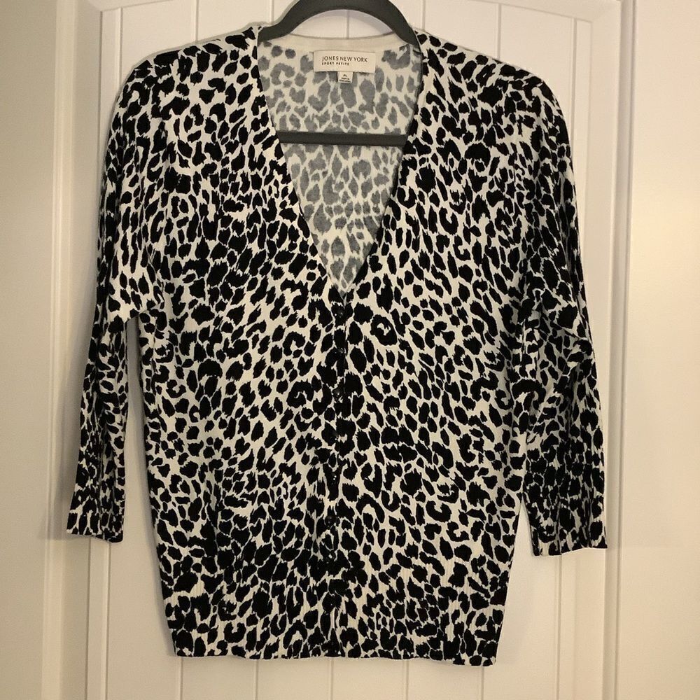 Jones New York Leopard print Cardigan‎